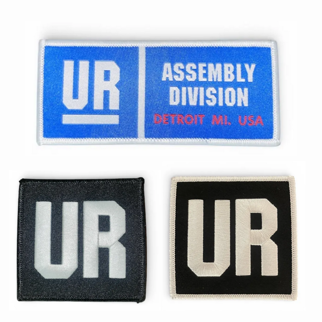 Now Shipping: Assembly Division and UR Logo Patches